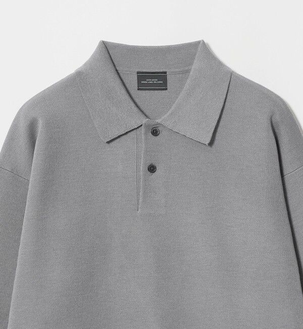 UNITED ARROWS green label relaxing「スムース ニット 長袖 ポロシャツ -ウォッシャブル-」|ポロシャツ|