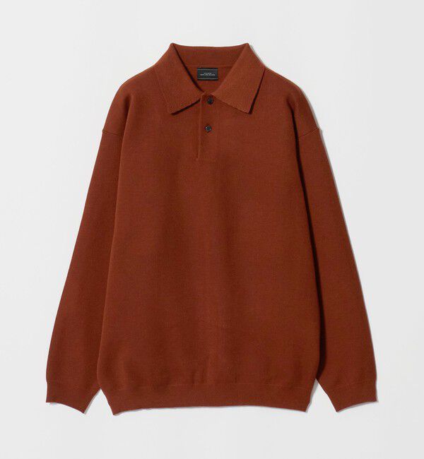 UNITED ARROWS green label relaxing「スムース ニット 長袖 ポロシャツ -ウォッシャブル-」|ポロシャツ|BRICK