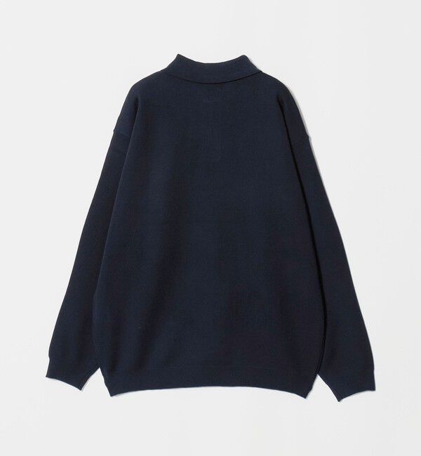 UNITED ARROWS green label relaxing「スムース ニット 長袖 ポロシャツ -ウォッシャブル-」|ポロシャツ|