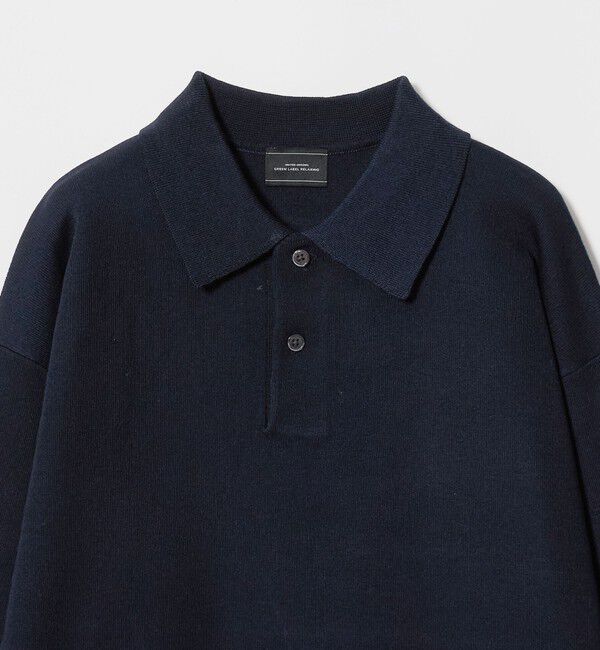 UNITED ARROWS green label relaxing「スムース ニット 長袖 ポロシャツ -ウォッシャブル-」|ポロシャツ|