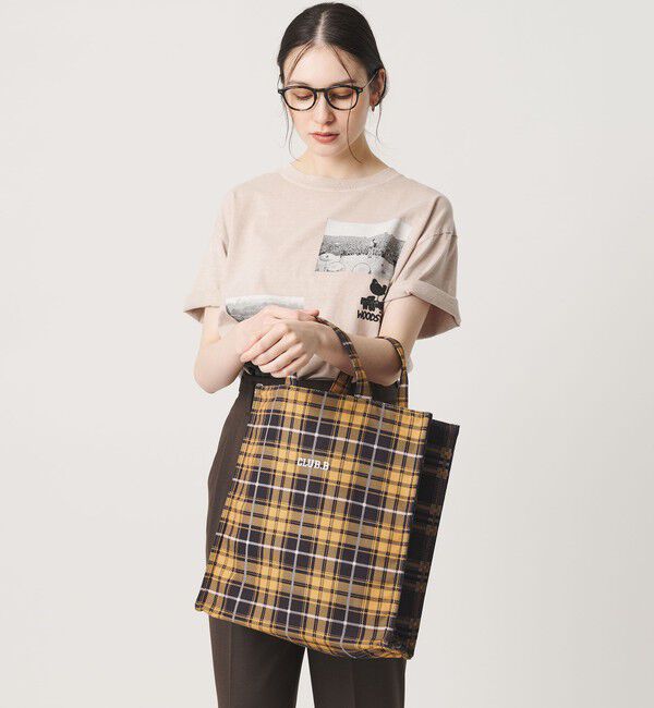 BEAUTY&YOUTH UNITED ARROWS「＜beej＞タータンチェック ボックス トートバッグ」|トートバッグ|