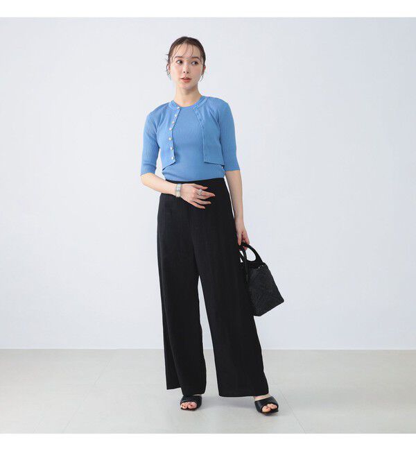 BEAMS SELECTION for WOMEN「AURALEE / GIZA HIGH GAUGE RIB KNIT SHORT CARDIGAN」|ニット・セーター|