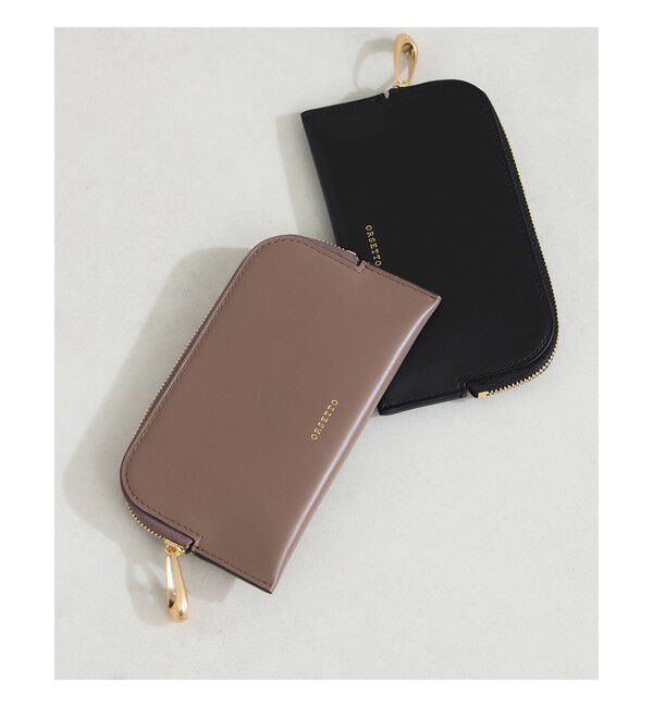 BEAMS SELECTION for WOMEN「ORSETTO / STILLA ミニウォレット」|財布|別注TAUPE