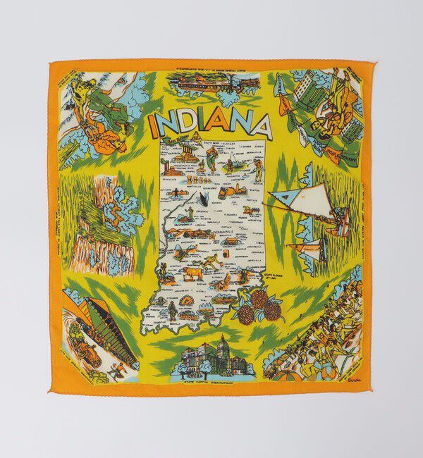 SHIPS「BINDU: PRINT BANDANA 26AW」|バンダナ・スカーフ|イエロー