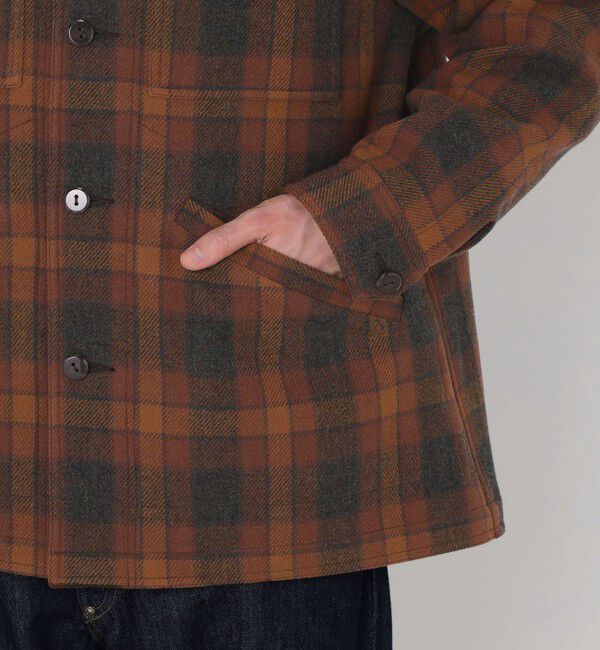 TOMORROWLAND MENS「【別注】PENDLETON ウールチェック CPO シャツブルゾン」|ブルゾン・スタジャン|