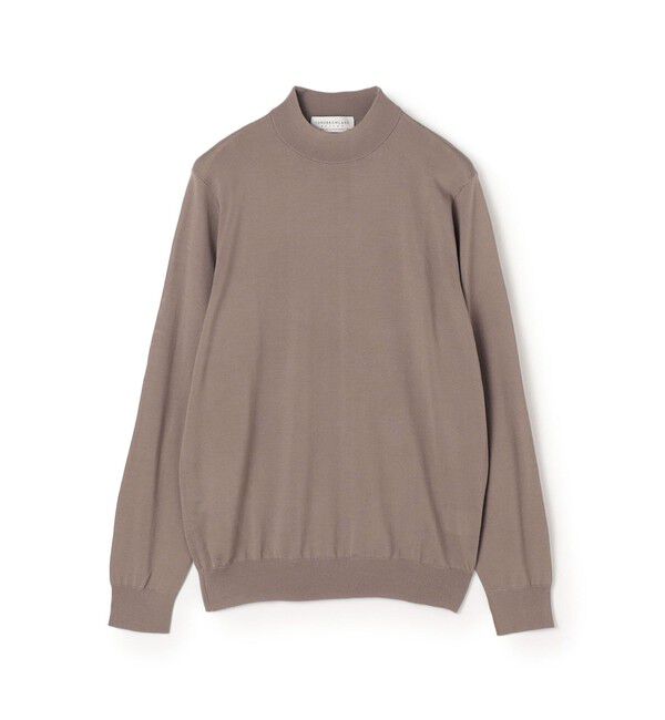 TOMORROWLAND MENS「TOMORROWLAND tricot スーパーファインメリノウール モックネックニット S-WOOL」|ニット・セーター|13 グレージュ