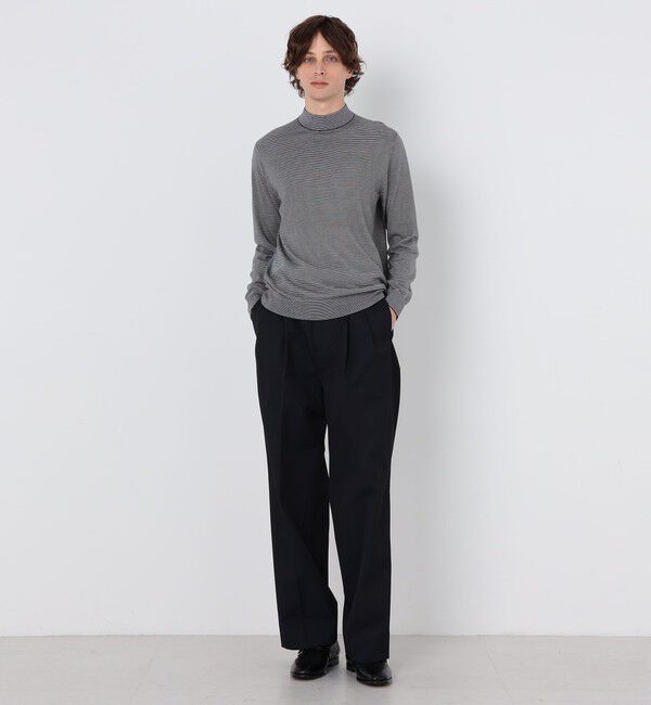 TOMORROWLAND MENS「TOMORROWLAND tricot スーパーファインメリノウール モックネックニット S-WOOL」|ニット・セーター|