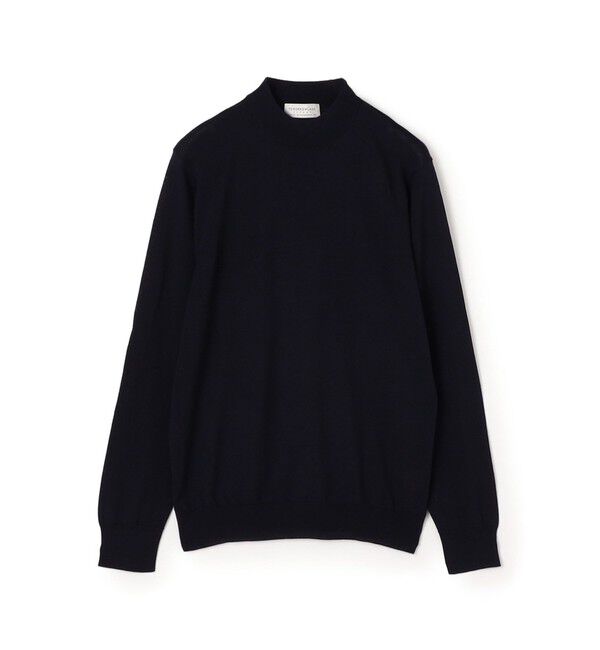TOMORROWLAND MENS「TOMORROWLAND tricot スーパーファインメリノウール モックネックニット S-WOOL」|ニット・セーター|69 ネイビー