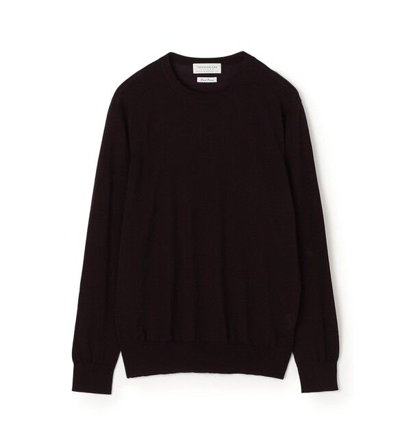TOMORROWLAND MENS「TOMORROWLAND tricot スーパーファインメリノウール クルーネックニット S-WOOL」|ニット・セーター|79 ボルドー