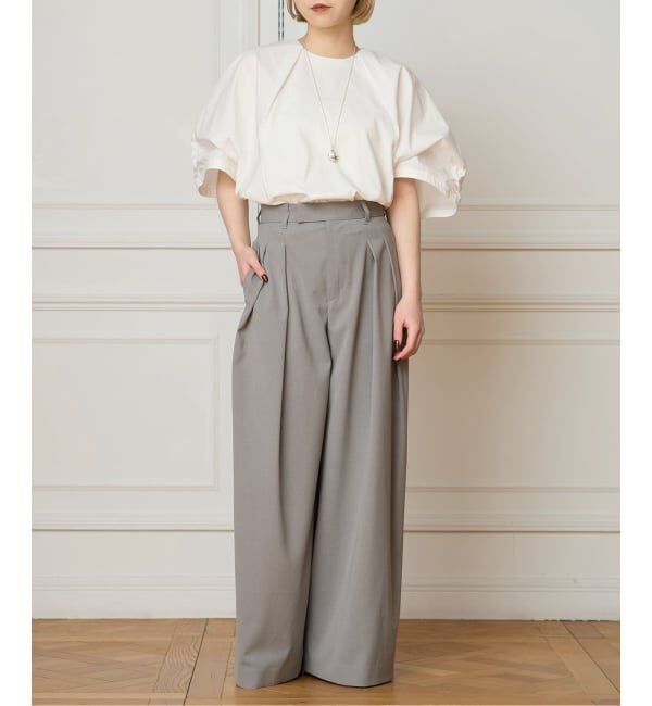 IENA LA BOUCLE「《追加》《洗濯機洗い可》タイプライターコンビプルオーバー」|Tシャツ・カットソー|