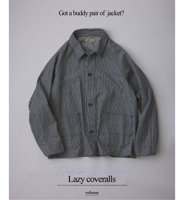 JOURNAL STANDARD relume「デニム＆ヒッコリー &rdquo;レイジー&rdquo; カバーオール ジャケット」|その他|ネイビー B