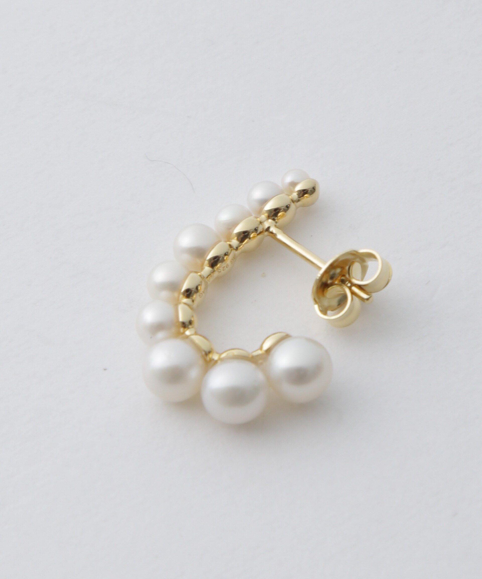 nano･universe「RAGBAG/Freshwater Pearl Earrings」|ピアス|