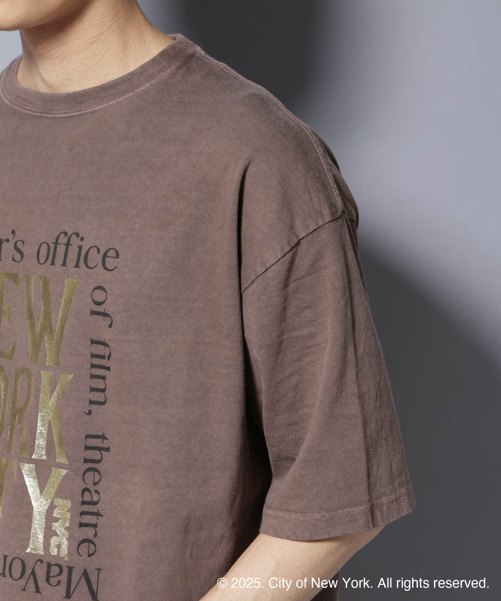 nano･universe「別注GOOD ROCK SPEED NYC 箔プリントＴシャツ」|Tシャツ・カットソー|