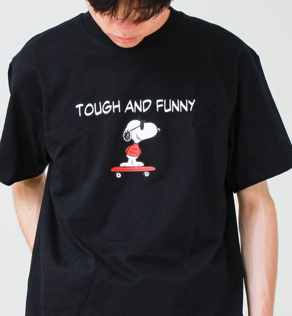 GLOSTER「PEANUTS&times;BEEFY-T クルーネックTシャツ」|Tシャツ・カットソー|ブラック系その他