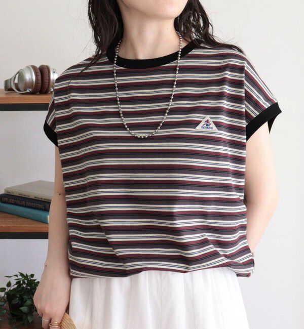 fredy emue「【GEVACO/ゲバコ】クルーネックフレンチスリーブTシャツ」|Tシャツ・カットソー|