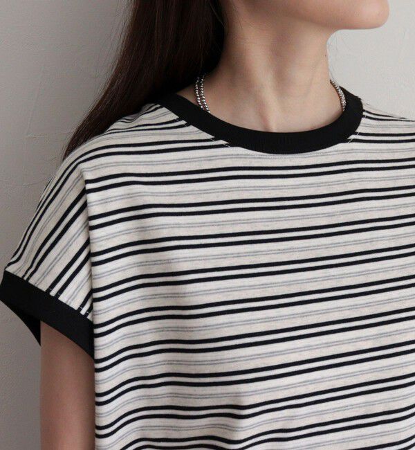 fredy emue「【GEVACO/ゲバコ】クルーネックフレンチスリーブTシャツ」|Tシャツ・カットソー|