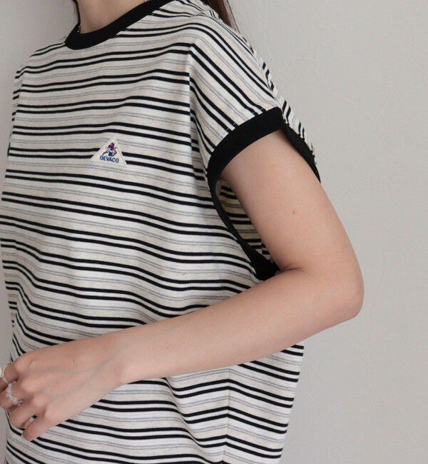 fredy emue「【GEVACO/ゲバコ】クルーネックフレンチスリーブTシャツ」|Tシャツ・カットソー|
