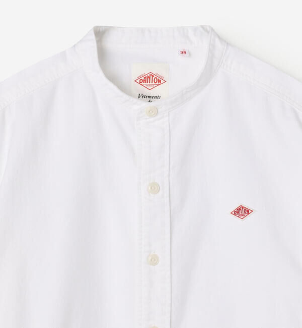 DANTON「DANTON | オックスフォード バンドカラーシャツ SOLID WOMEN」|シャツ・ブラウス|
