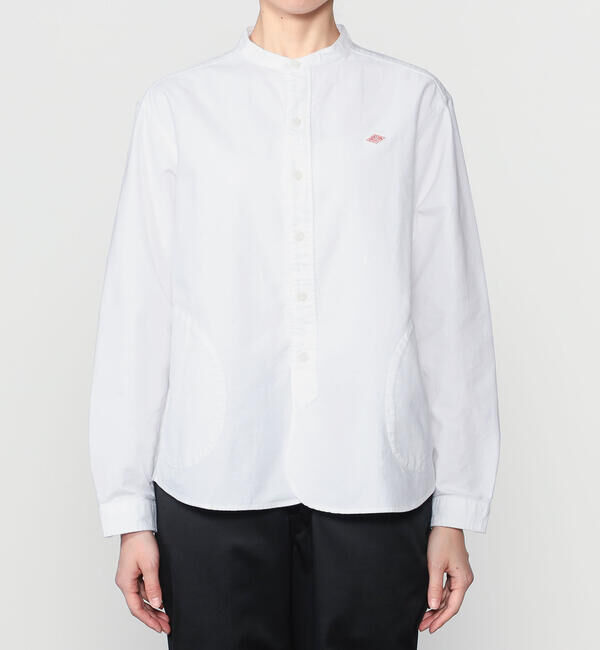 DANTON「DANTON | オックスフォード バンドカラーシャツ SOLID WOMEN」|シャツ・ブラウス|