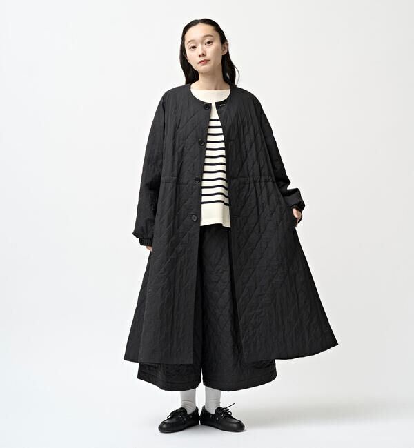 ORCIVAL「ORCIVAL | ナイロンワッシャー キルティングノーカラーコート WOMEN」|その他|