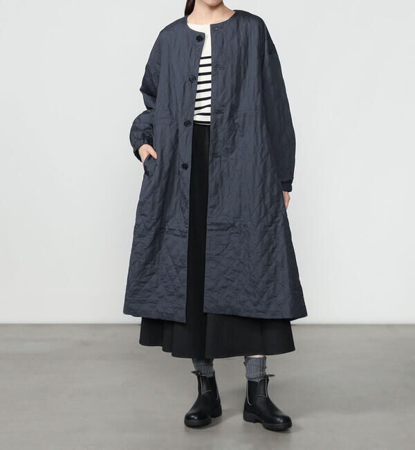 ORCIVAL「ORCIVAL | ナイロンワッシャー キルティングノーカラーコート WOMEN」|その他|GREY系1