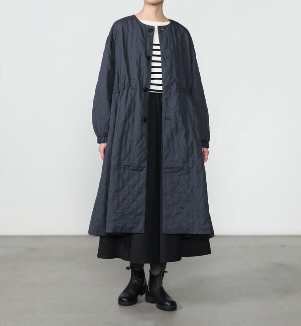 ORCIVAL「ORCIVAL | ナイロンワッシャー キルティングノーカラーコート WOMEN」|その他|
