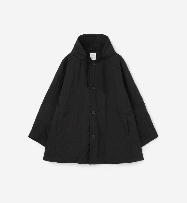 ORCIVAL「ORCIVAL | ナイロンワッシャー キルティングフーデッドコート WOMEN」|その他|BLACK
