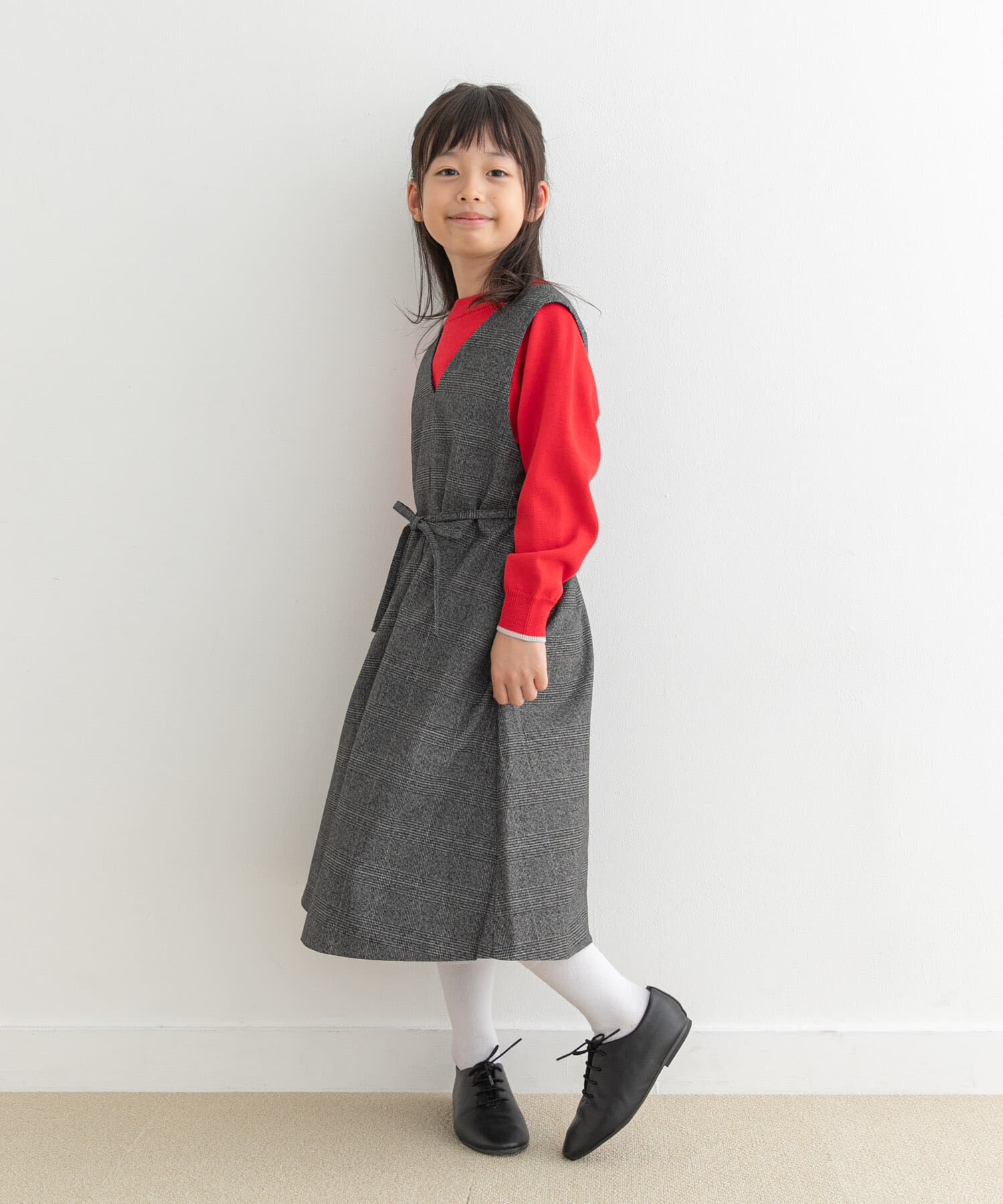 URBAN RESEARCH DOORS「『親子リンク』『UR TECH』ツイルジャンパースカート(KIDS)」|ワンピース|