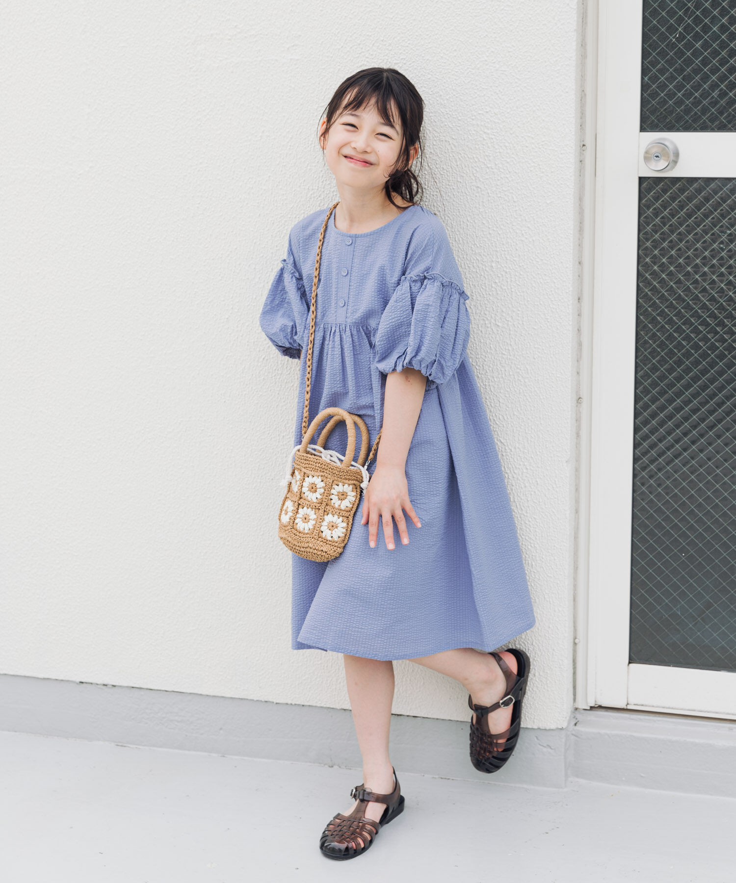 URBAN RESEARCH DOORS「サッカー2WAYワンピース(KIDS)」|ワンピース|ライトブルー