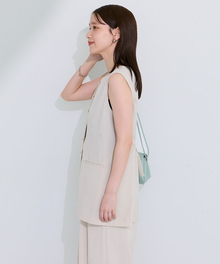 Green Parks「クルーネック多釦ジレ」|その他|
