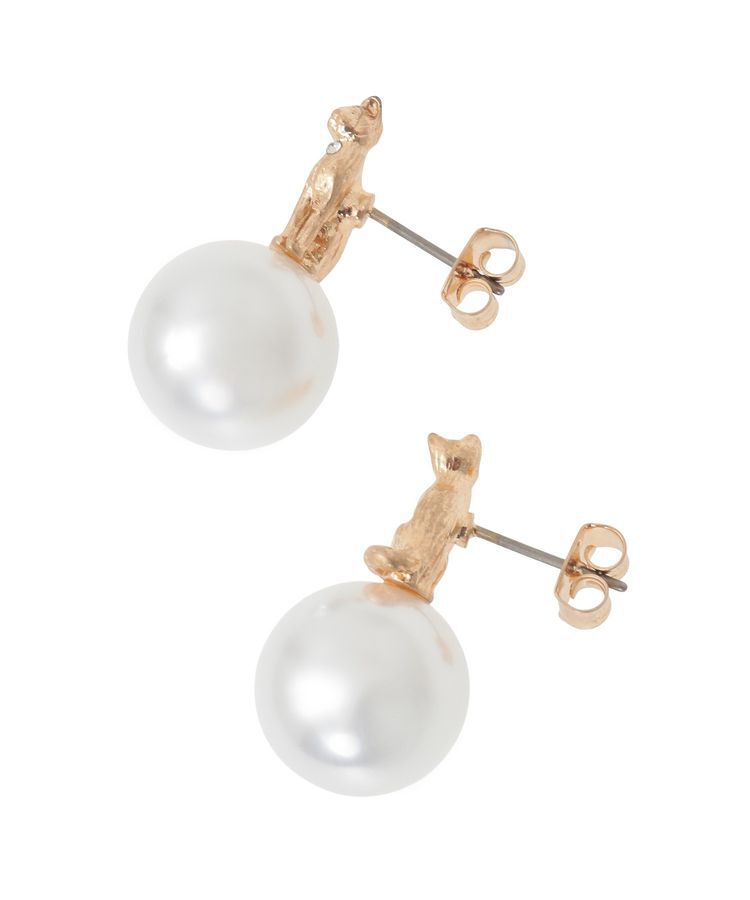 YECCA VECCA「パールキャットピアス」|ピアス|