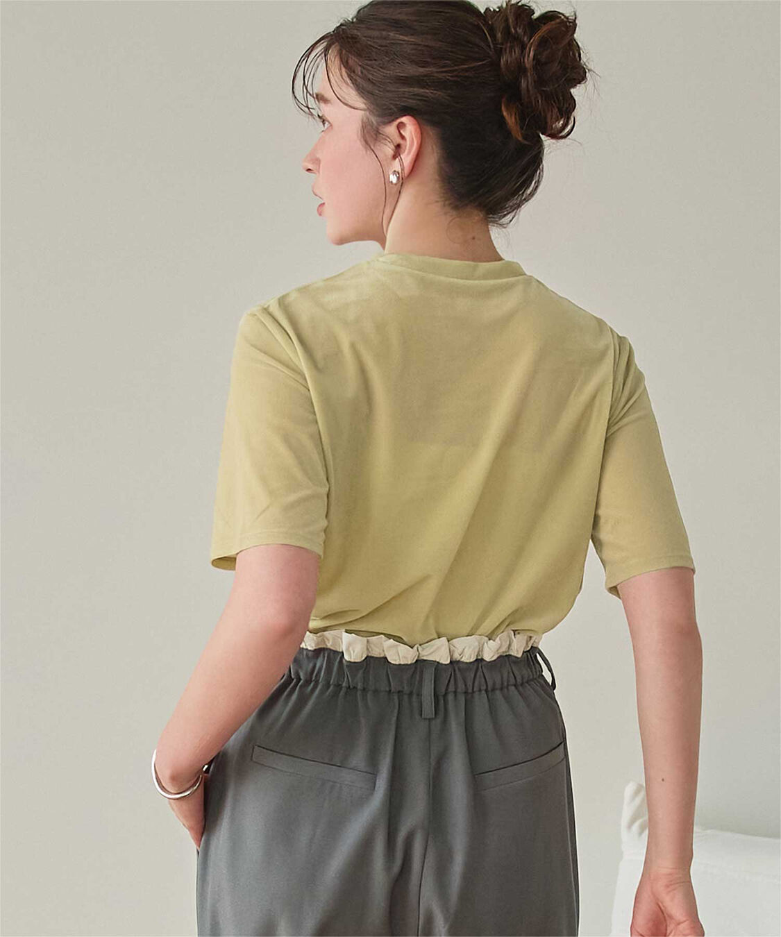 titivate「シアーベロア半袖Tシャツ」|Tシャツ・カットソー|