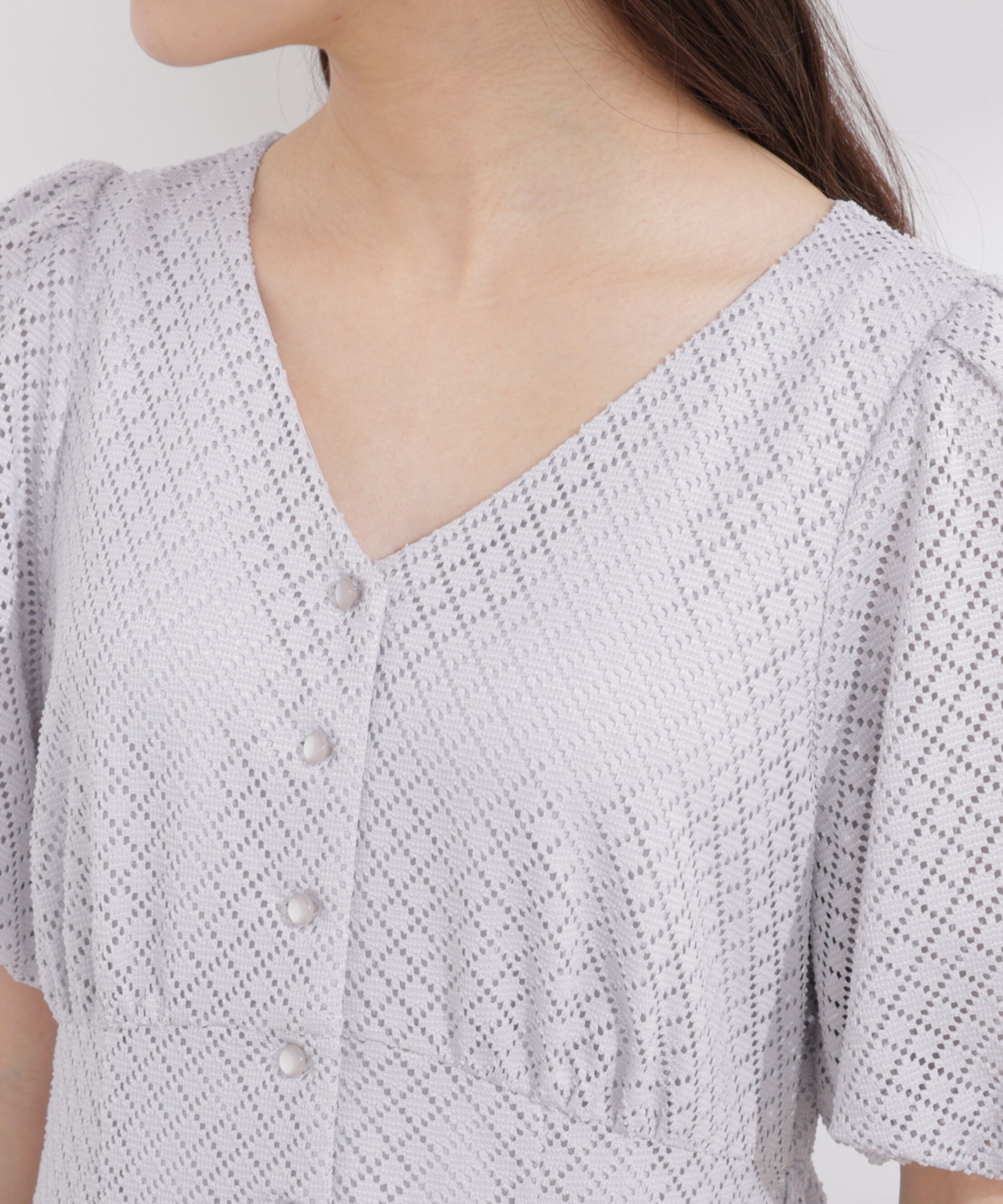 PROPORTION BODY DRESSING「パフスリーブフロント釦ワンピース 26SS」|ワンピース|