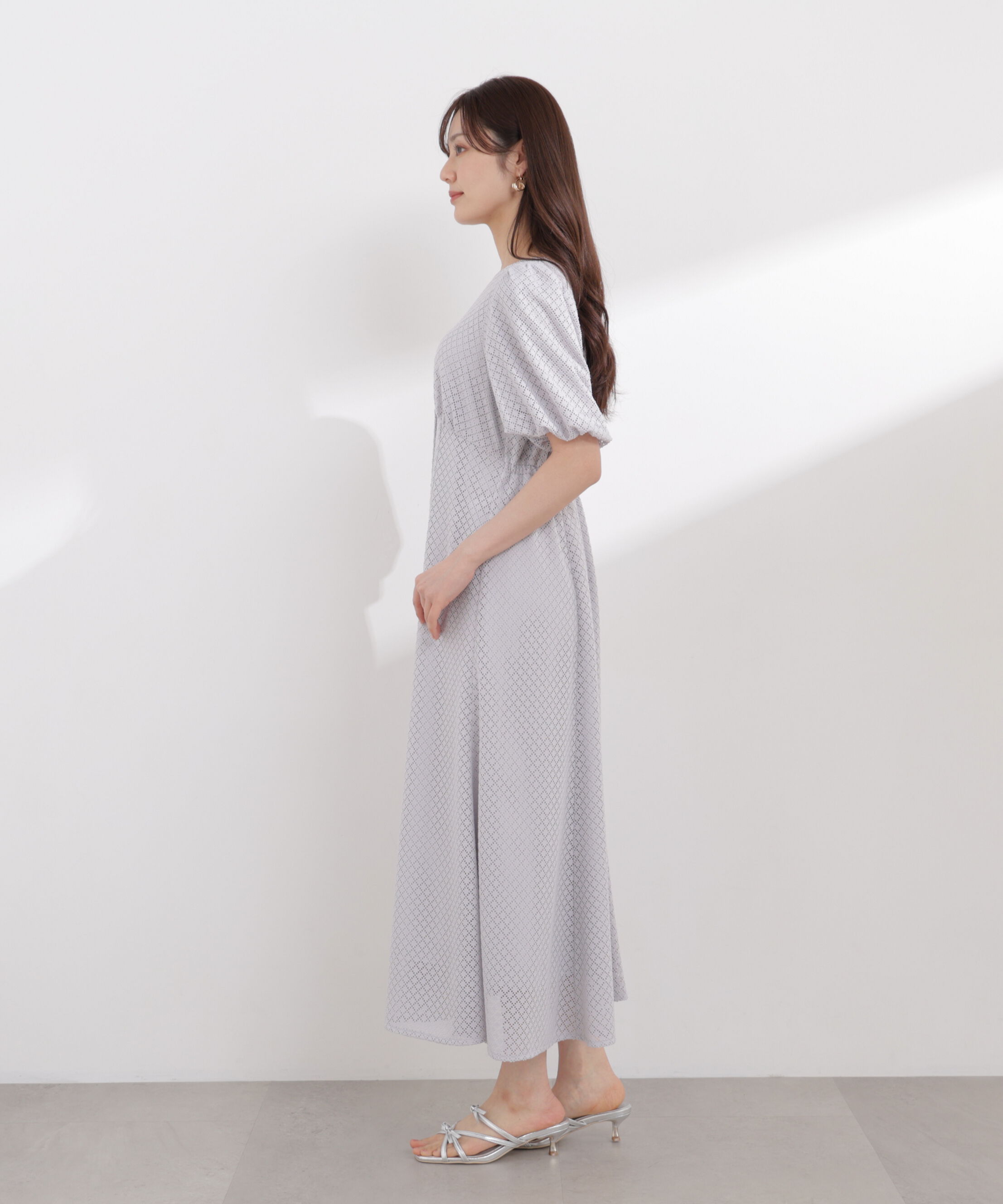 PROPORTION BODY DRESSING「パフスリーブフロント釦ワンピース 26SS」|ワンピース|