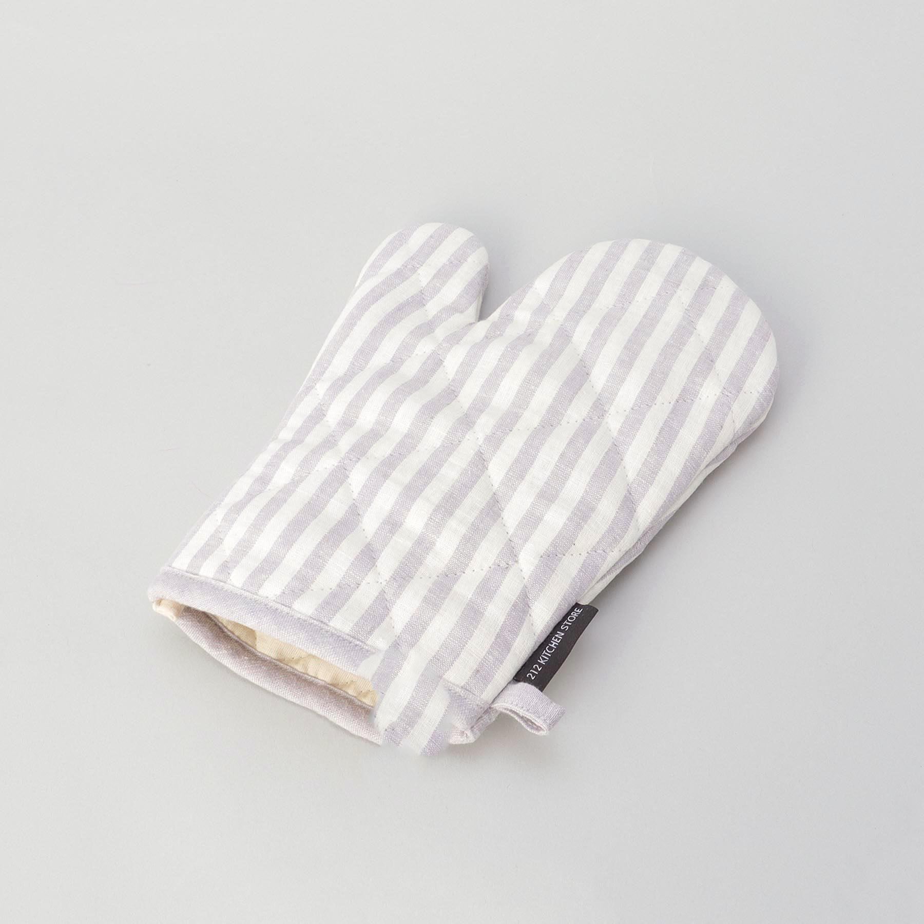 212 KITCHEN STORE「ブロックストライプ リネンコットン ミトン LPU ＜212Kオリジナル＞」|食器・キッチングッズ|その他