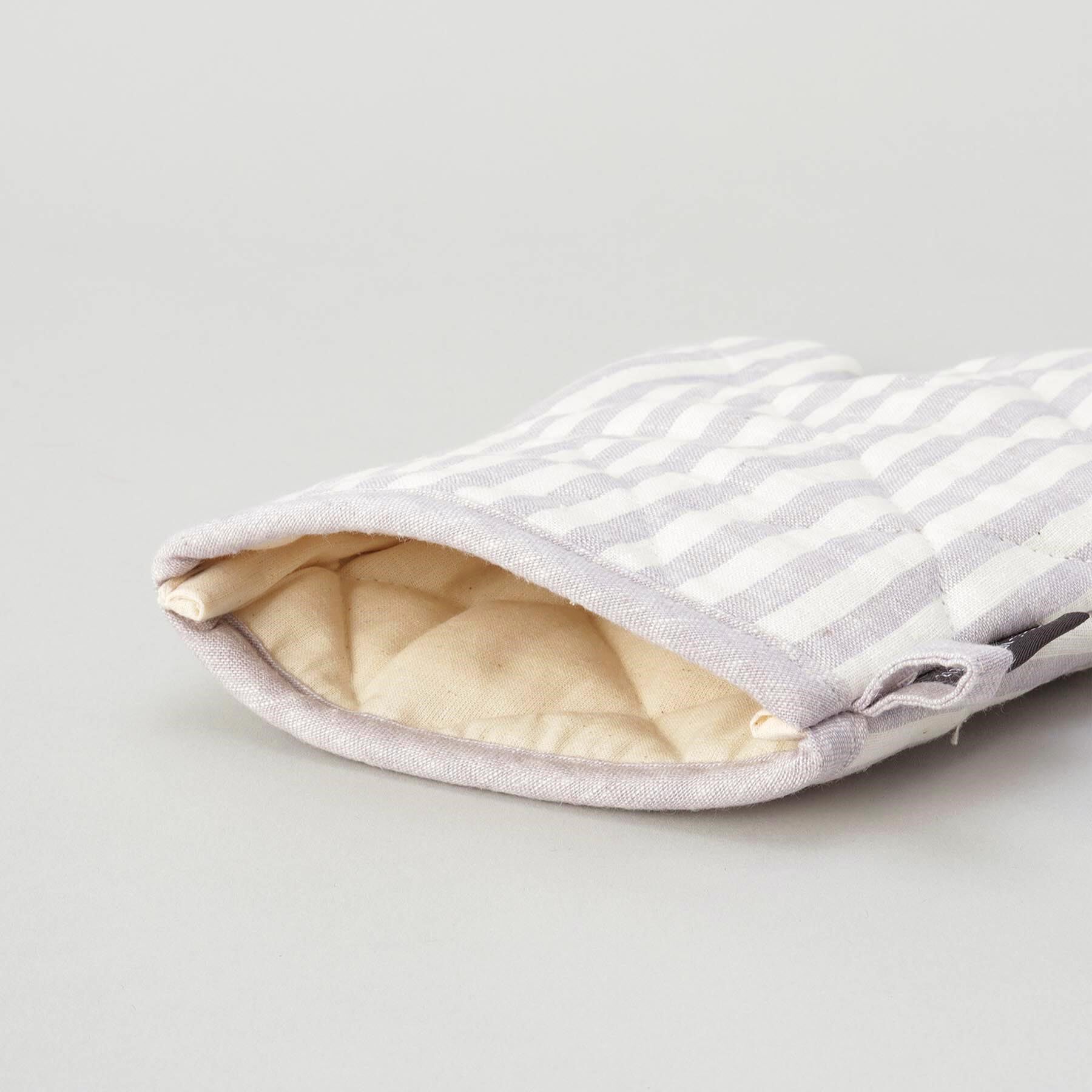 212 KITCHEN STORE「ブロックストライプ リネンコットン ミトン LPU ＜212Kオリジナル＞」|食器・キッチングッズ|