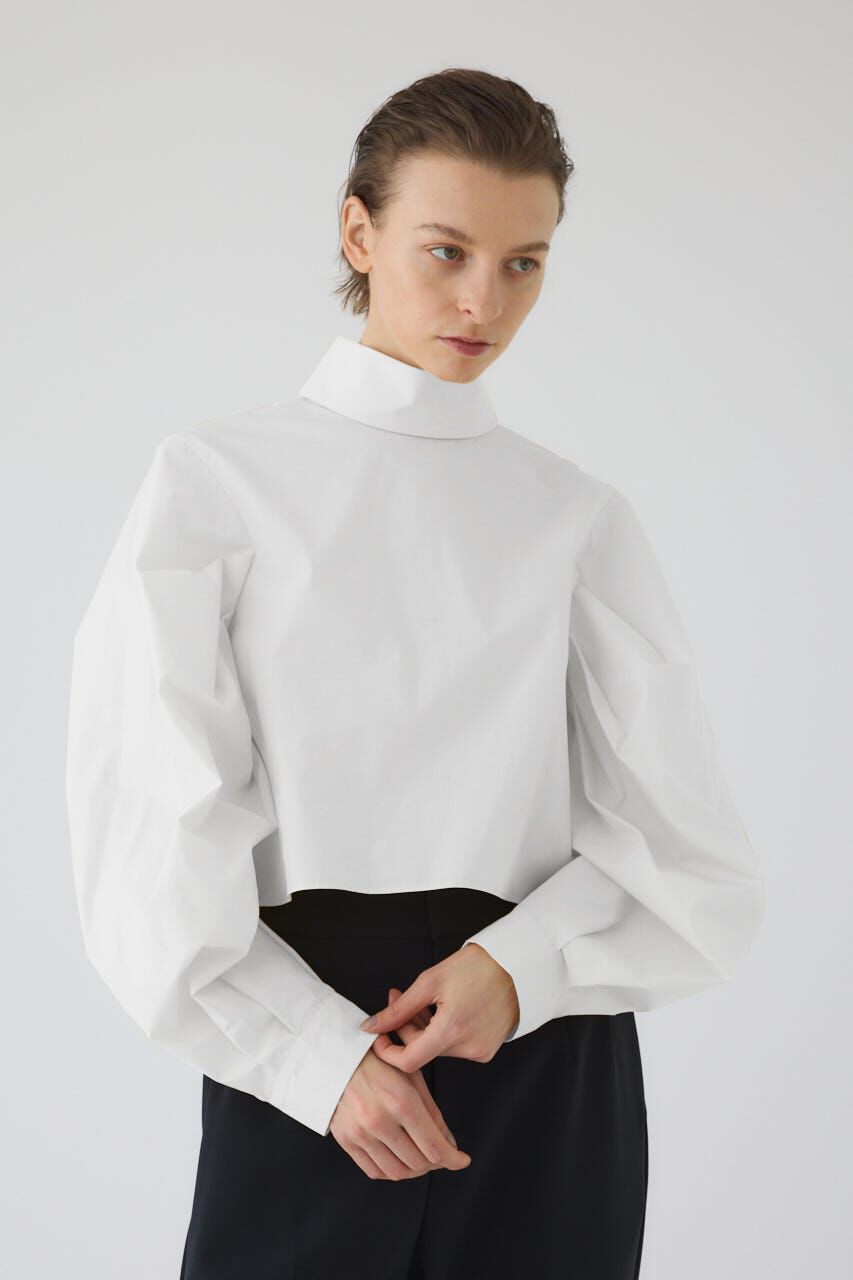 RIM.ARK 「Folded neck tuck blouse」|シャツ・ブラウス|