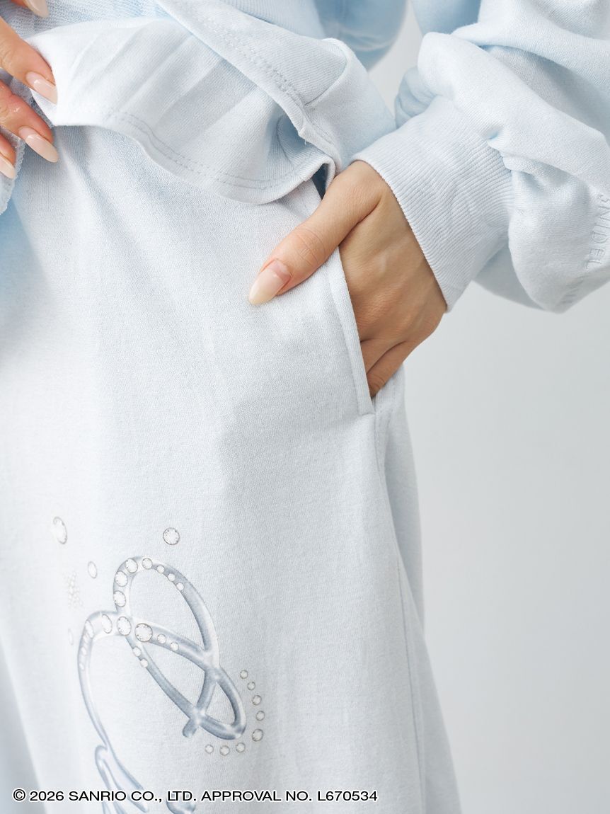 SNIDEL HOME「【Cinnamoroll】ラメスウェットロングパンツ」|ルームウェア|