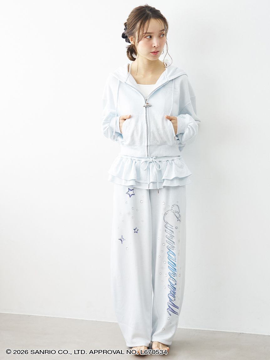 SNIDEL HOME「【Cinnamoroll】ラメスウェットロングパンツ」|ルームウェア|