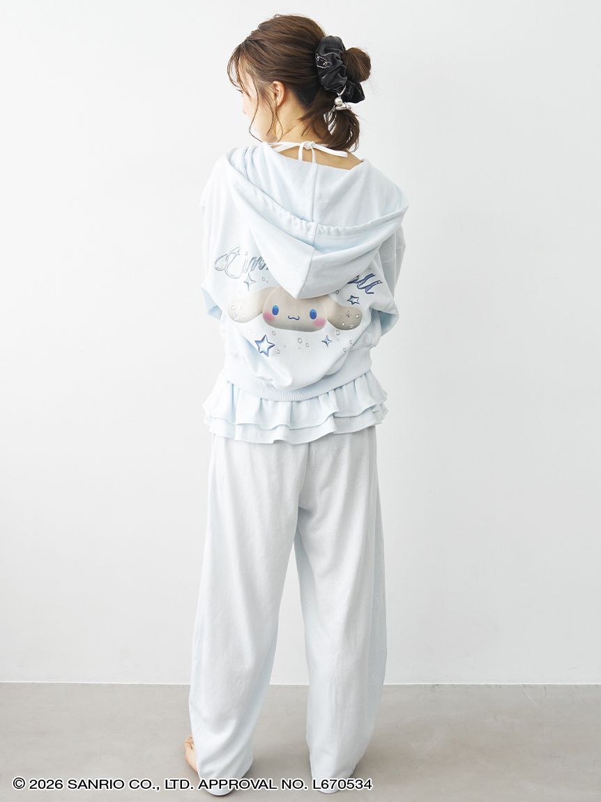 SNIDEL HOME「【Cinnamoroll】ラメスウェットロングパンツ」|ルームウェア|