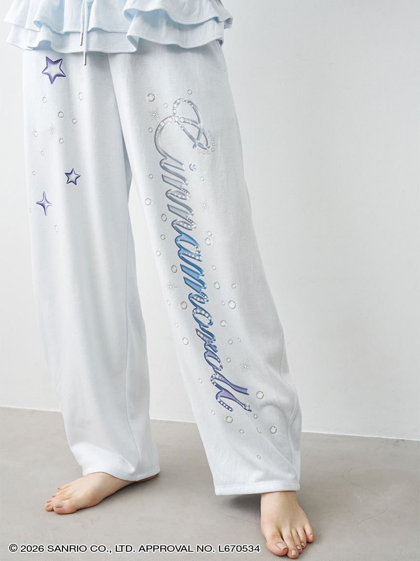 SNIDEL HOME「【Cinnamoroll】ラメスウェットロングパンツ」|ルームウェア|