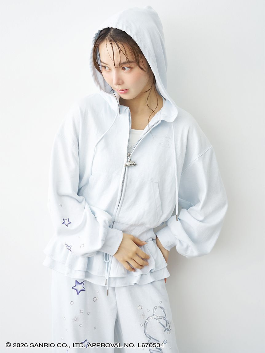 SNIDEL HOME「【Cinnamoroll】ラメスウェットパーカー」|ルームウェア|