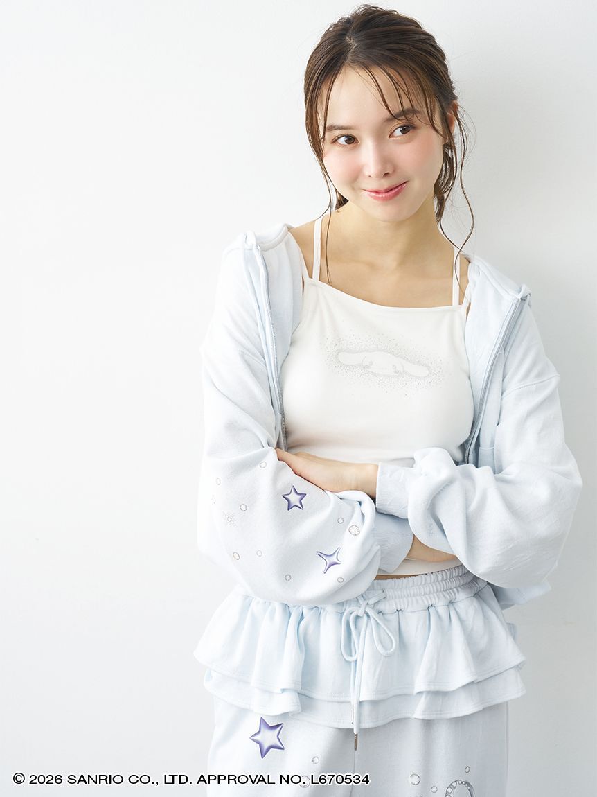 SNIDEL HOME「【Cinnamoroll】ラメスウェットパーカー」|ルームウェア|