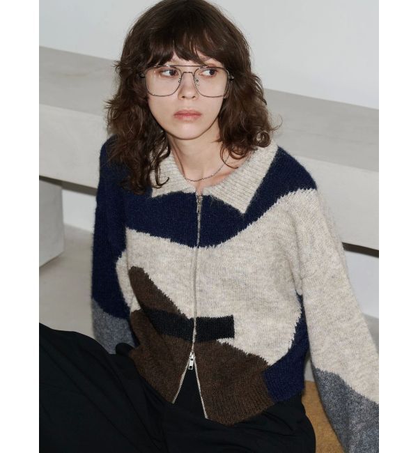 EMODA「【VEQUM】JACQUARD PATTERN KNIT」|ニット・セーター|