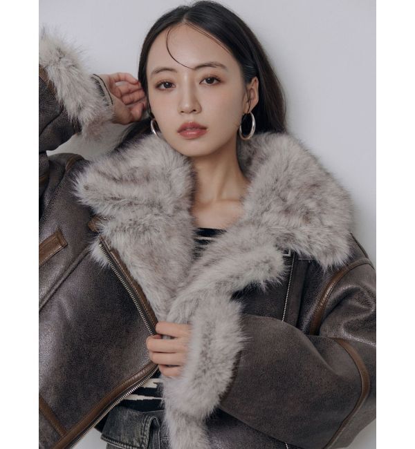 MURUA「リバーシブルショートフェイクムートンブルゾン」|その他|