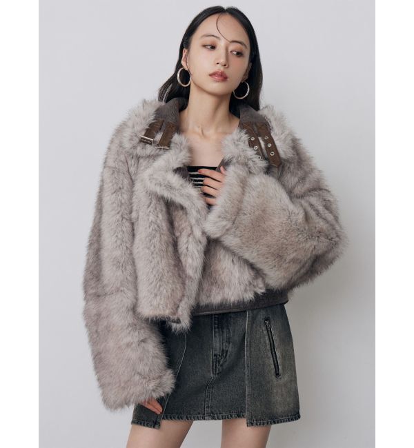 MURUA「リバーシブルショートフェイクムートンブルゾン」|その他|