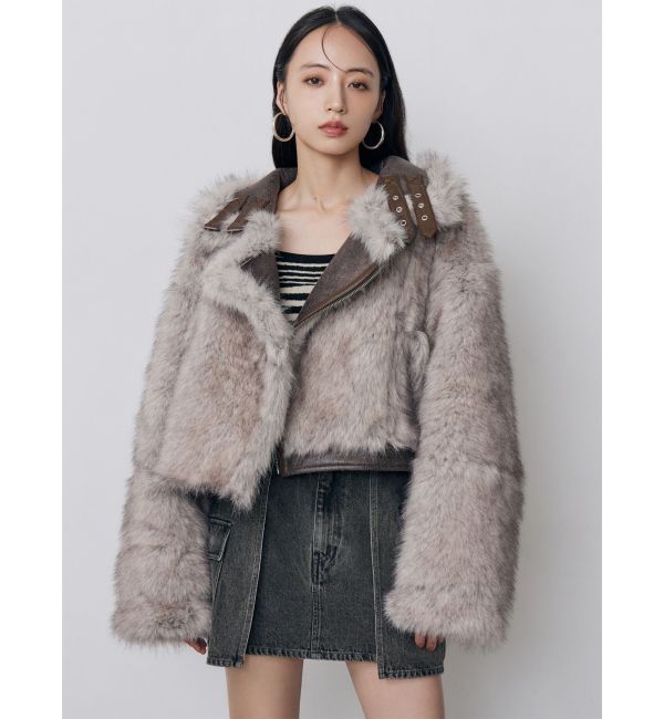 MURUA「リバーシブルショートフェイクムートンブルゾン」|その他|