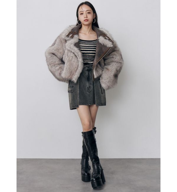 MURUA「リバーシブルショートフェイクムートンブルゾン」|その他|