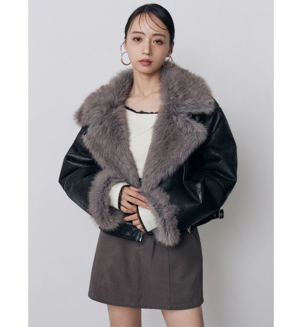 MURUA「リバーシブルショートフェイクムートンブルゾン」|その他|