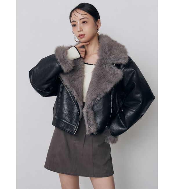 MURUA「リバーシブルショートフェイクムートンブルゾン」|その他|